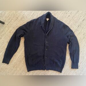 GAP Sz L knit cotton/cashmere blend cowl neck button up cardigan